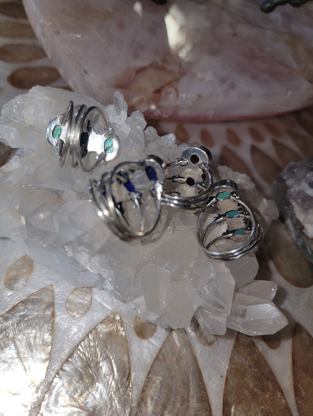 Set Of 4 Rings 💙💜💚🩵 - Picture 7 of 13